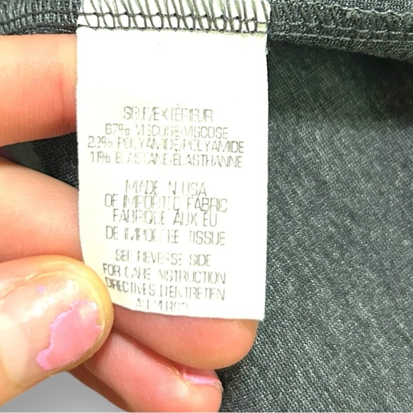 THEORY Winstine Refiner Short Sleeve Ponte Dress Size 2 Gray Professional Dress - Picture 15 of 16